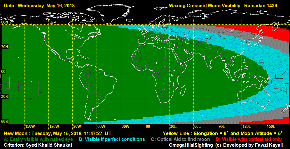 Moonsighting For Ramadan 1439