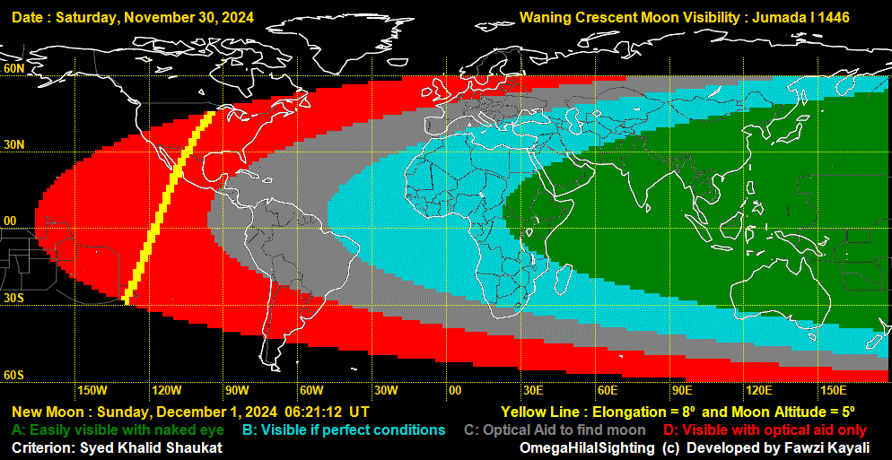 Moonsighting for JumadaatThania 1446