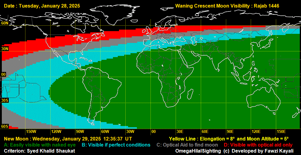 Moonsighting for Sha'ban 1446